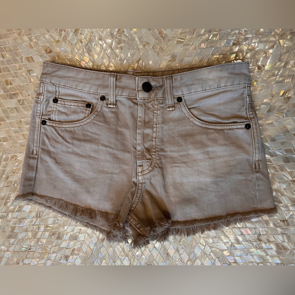 Free People Tan Cut Off Shorts